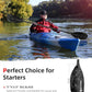 Abahub Adjustable Kayak Paddle 210-230 cm/ 230-250 cm Floating Kayaking Oars Boating Oars Canoeing Oars Black