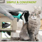 Spring Blossoms-2 in 1 Professional Grooming Rake for Cats & Dogs-Dematting Comb for Easy Mats & Tangles Removing,Pet Brush Safe No More Nasty Shedding and Flying Hair (Cyan)