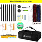 Heavy Duty Volleyball Net Outdoor with Steel Anti-Sag System, Adjustable Aluminum Poles, Professional Volleyball Nets Set for Backyard and Beach, Volleyball and Carrying Bag