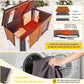 Aivituvin Extra Large Dog House Outdoor Heated Dog Kennel with Insulation Liner for Winter Strong Iron Frame Insulated Dog Cage with Heater,59"