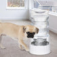RIZZARI Automatic 7L Pet Waterer,Gravity Stainless Steel Water Dispenser, 100% BPA-Free, Large Capacity Water Feeder for Cats and Medium and Large-Sized Dogs (White,7L)