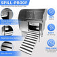 Professional Dog Grooming Tub, 50" Stainless Steel Dog Wash Station with Foldable Ramp, Storage Drawer, Floor Grate & Faucet/Dog Bathtub for Large, Medium & Small Pets - Right Door (50")