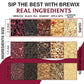 BREWIX, Hibiscus Lychee Tea Bags (25 Plant Based Tea Bags) Caffeine-Free, Made with Real - Hibiscus Flowers, Black Tea, Rosehip, Apple, Licorice, Rose | Contains Antioxidants & Support Overall Health