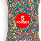 Hygloss Products Craft Rocks, Mini Stones for Art Projects - Bag O' Gravel, Neon Rainbow, 5 lb
