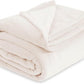 Bedsure Fleece Blankets Queen Size Cream - Bed Blanket Soft Lightweight Plush Fuzzy Cozy Luxury Microfiber, 90x90 inches