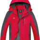 TEZO Mens Rain Jacket Waterproof with Hooded Hiking Coat Lightweight Windbreaker