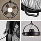 Orison 24.8'' Waterproof Outdoor Ceiling Fan, 6 Speed Ceiling Mounted Plug-In Cord Garage Fan with Remote&APP, 360-degree Manual Vertical Rotation, Hook hanging for Gazebo, Patio, Pergola (Black)