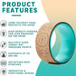Yoga Wheel for Stretching & Flexibility to Help Back Aches & Tension, Deep Tissue Muscle Massage. Back Roller Wheel with Extra Cushion, Wider & Thickest Foam, Stretches and Strengthens Core Muscles