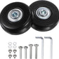 uxcell Replacement Luggage Wheels 50x18mm Suitcase Wheel Repair Kits Include 2 PU Bearing Wheels & Washers, Wrenches & Axle Screw for Trolley Bag, Inline Skate and Caster Board