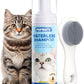 Cat Waterless Shampoo with Brush - No Rinse Formula for Quick Clean Between Baths, Hypoallergenic & Detangling, Reduce Itchy Skin Shedding & Odor Control,Vet-Recommended for Kittens/Senior Cats