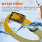 Dogline Biothane Waterproof Dog Collar Strong Coated Nylon Webbing with Black Hardware Odor- Proof for Easy Care Easy to Clean High Performance Fits Small Medium or Large Dogs, Treasure Gold
