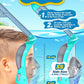 QingSong Kids Snorkel Mask Full Face, Snorkeling Set with Camera Mount, Foldable 180 Degree Panoramic View Snorkeling Gear Anti-Fog Anti-Leak