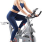Sunny Health & Fitness Indoor Cycling Exercise Bike w/Adjustable Cushion Seat & Multi-Grip Handlebar, Stationary Workout Equipment For Adult Cardio Training, Optional Free SunnyFit App Connection