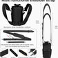 Water Bottle Holder with Strap 32 40oz Crossbody Insulated Water Bottle Carrier Sling Bag with Adjustable Wide Strap and Phone Purse 5 Pockets for Walking Hiking Gym Travel