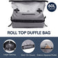 Haimont Large Waterproof Duffel Backpack Roll-Top Heavy Duty Dry Duffle Bag for Boating, Travel, Motorcycle, Kayaking, Camping, 60L