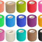 Self Adhesive Bandage Wrap 15Roll,Non-Woven Cohesive Bandage Tape,5CM x 5Yard Vet Wrap Tape for Wrist & Ankle Grip Cover,Elastic Athletic Tape-15color