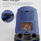 Pet Stroller with 3 Wheels for Small/Medium Pets, Portable Travel Foldable Carrier Jogger for Dog Cat Puppy Kitty, Rear Wheel Breaks, Storage Basket, Visible Mesh Weather Cover (Navy Blue)