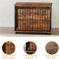 43.7" Dog Crate Furniture, XL Dog Crate Dog Kennel Indoor with Wheels for Large Medium Small Dogs, Wooden Dog Kennel End Table with Sliding Door Wooden Furniture Crates for Living Room, Bedroom