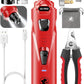 Dog Nail Grinder with 2 LED Lights Powerful 2 Speeds Super Quiet Dog Nail Trimmers with 3 Grinding Wheels Rechargeable Pet Dog Nail Clippers for Large Medium Puppy Dogs Dog Nail File Cat Nail Clipper