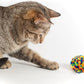Andiker 6 Pcs Assorted Color Cat Ball Toys, Woolen Yarn Puffs Cat Pom Pom Balls Interactive Kitten Chasing Toys