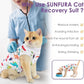 SUNFURA Cat Recovery Suit, Kitten Surgical Full Bodysuit for Abdominal Wound Protector Anti Licking After Surgery, Professional Bandages Cone E-Collar Alternative for Small Male & Female Pets