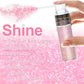 Hair and Body Glitter Spray, 1PC Pink Hair Glitter Extra Fine Face Shimmer Powder for Clothes, Festival Loose Sparkle Powder for Rave Clothes Nail Art Easter Halloween Crafts (Pink)