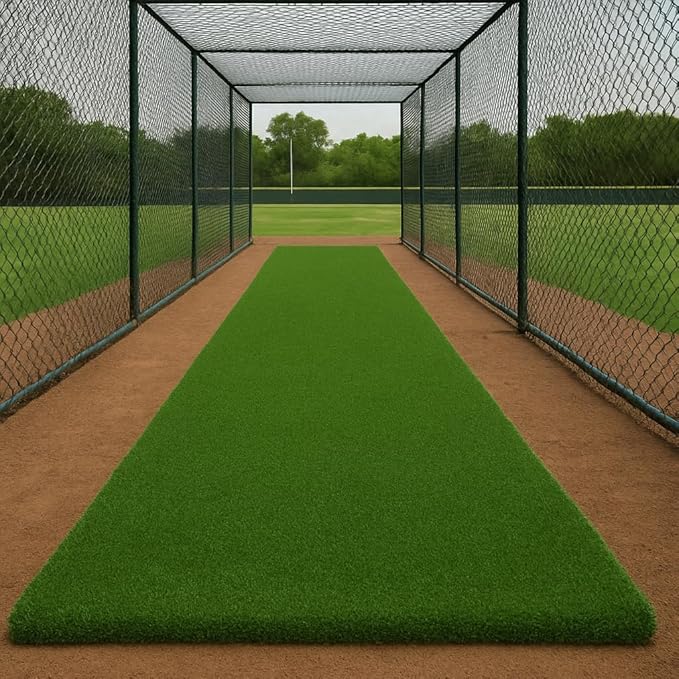 Ottomanson Artificial Turf Golf Hitting Mat 3' x 17' Indoor/Outdoor Waterproof Synthetic Fake Grass for Putting Practice Baseball Football Sports Gym Backyard, Custom Size 2' up to 30'