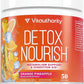 Nourishing Gut Cleanse and Detox Powder - Invigorating Gut Health Powder Detox Drink with Apple Cider Vinegar and Digestive Enzymes for Better Energy Digestion and Bloating Relief for Women and Men