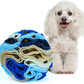 Pet Snuffle Ball, Puzzle Sniffing Interactive Dog Ball for Blind Dogs Training Stress Relief Dog Enrichment Toys Treat Machine Washable (15cm, Serenity Blue)