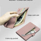 RFID Passport Holder Travel Wallet for Women, Leather Passport Cover Wallet with Card Holders SIM Slots,Zippered Coins Pocket and Cash Slot Slim Compact Travel Wallet (Pink)
