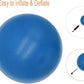 Pilates Ball 8 inch, Small Exercise Ball for Between Knees with Needle Pump for Core Workout & Physical Therapy Yoga PT