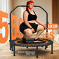 ANCHEER 40"/48" Foldable Rebounder Trampoline for Adults/Kids with Resistance Bands and Bungees, Indoor & Outdoor Mini Trampoline with Bar and Safety Padding - Max Load 450lbs/550lbs