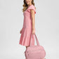 Gym Bag for Women, Travel Duffle Bags with Wet Pocket, Lightweight Carry on Bag Overnight Weekender Duffel Bag, Water Resistant (Mauve Pink)