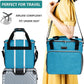 BAGLHER Dog Travel Bag, Pet Travel Bag (ALL Pet Travel Supplies), With 2 Pet Food Containers and 2 Collapsible Silicone Bowls; Essential Kits for Pet Travel Sky Blue