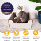 HIDE & SCRATCH Cat Scratcher Box and Cat Bed with Refillable Double-Sided Cardboard Scratch Pad for Indoor Cats