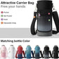 Insulated Water Bottle | Thickened Stainless Steel Vacuum Metal | Portable Sports Water Jug for Gym and Hiking with Straw, Carrier Bag, Handle Strap | BPA-Free 40 oz