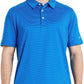 Mens Golf Shirt Moisture Wicking Dry Fit Performance Sport Short Sleeve Striped Golf Polo Shirts for Men