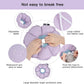 H HIDREAM Soft Cat Cone Collar， Cute Adjustable Cat Recovery Collar，Elizabethan e Collar That can Protect Head and Foot Wounds，Purple Flower All-Season Style