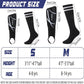 Soccer Shin Guards and Socks Kids Youth Lightweight Soccer Pads Defender with Ankle Protection Ski Shin Guards Football Equipment for Age 4-14 Toddler Boys Girls Teens