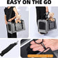 Top Loading Medium Cat Carrier with Privacy Curtain, Delta Approved TSA Pet Travel Crate Suitcase Luggage Sleeve, Soft-Sided Dog Kennel Bag 18x11x11 United Airline Approved Under Seat Grey