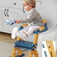 Potty Training Seat with Step Stool Ladder, Potty Training Toilet Seat with Soft Seat Splash Guard, Adjustable Height, 2 in 1 Potty Seats for Toddlers Kids Boys Girls