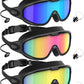 NSSIW Goggles Swimming Adult Swim-Goggles: Wide View with UV400 Protection Anti Fog No Leak for Men and Women 3 Pack