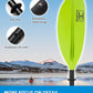 OCEANBROAD Kayak Paddle 86in/218cm, 90.5in/230cm, 95in/241cm Alloy Shaft Kayaking Boating Canoeing Oar with Paddle Leash