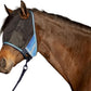 Kensington 90% UV Fly Mask Halter CatchMask UViator - Without Ears & Forelock Freedom Web Trim *Roomy Fit*- Large, Kentucky Blue