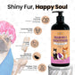 POM Pets 2-in-1 Organic Dog Shampoo & Conditioner – Itchy Skin Relief, Dog Deshedding, Detangles Fur, Cat Shampoo, Paw Cleaner for Dogs, Natural Coat Defense Formula