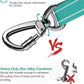AUBELL Dog Seat Belt for Car,Updated 3-in-1 Adjustable Reflective Bungee Heavy Duty Dog Car Harness Tether with Clip Hook Latch & Buckle,Swivel Zinc Alloy Carabiner,Teal