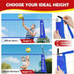BAGAIL Volleyball Net, 12ft/20ft Portable Volleyball Net for Backyard - Adjustable Height, Heavy-Duty Frame, Freestanding Design - Portable Outdoor/Indoor Volleyball Set with Carry Bag