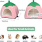 Guinea Pig Hideout 2 Pack Guinea Pig Bed House Cage Accessories Cozy Hide-Out for Hedgehog Ferret Chinchilla&Other Small Animals