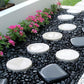 HappyFiller 18 LB Black Pebbles Decorative Polished Terrarium Rocks Stones for Aquarium,Fish Turtle Tank,Fountain,Plants Top Dressing,Cactus,Succulents,Garden Landscaping,0.8-1.6 Inch