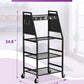 Mythinglogic Dumbbell Rack for Home Gym, Weight Rack for Dumbbells, Multifunctional Yoga Mat Holder for Barbell plates and Kettlebells, Home Gym Storage Rack with Casters